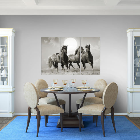 Wandbilder Wohnzimmer XXL Pferde Moderne Bilder Tiere